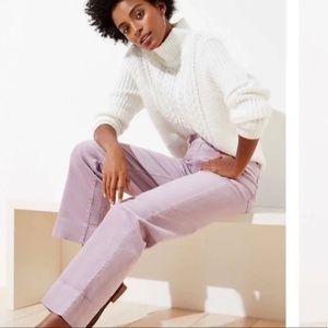 LOFT High Waist Slim Wide Leg Pant